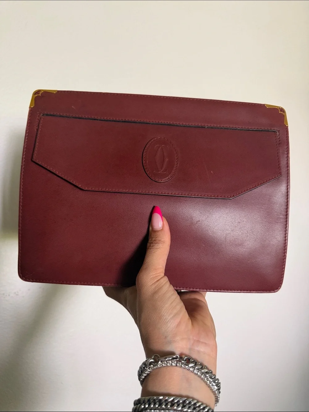 Cartier sleek burgundy